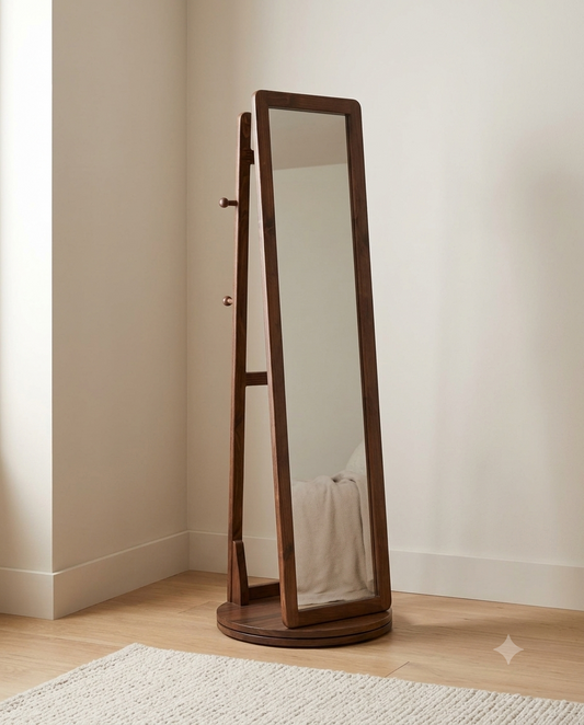 Spinra Rotating Coat Rack with Mirror