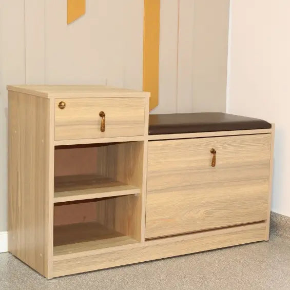 SHOE RACK WITH SEAT - FURNISHCO