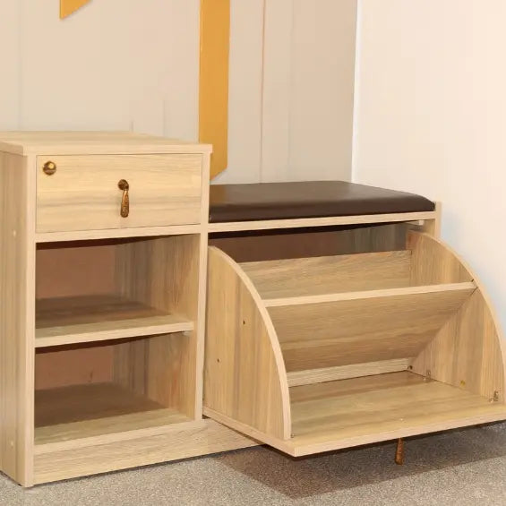 SHOE RACK WITH SEAT - FURNISHCO