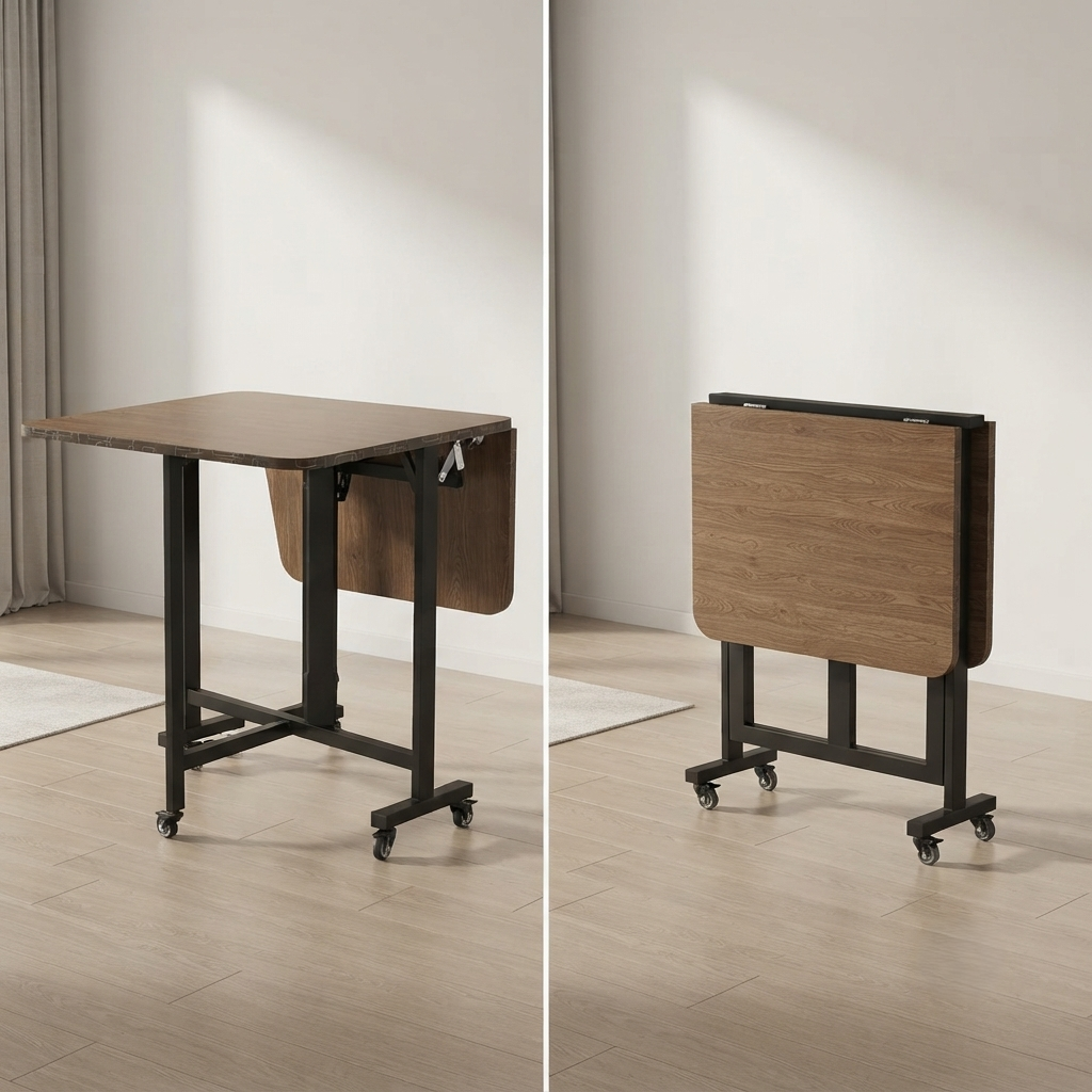 Foldable Dining Table – Space Saving Wooden Table
