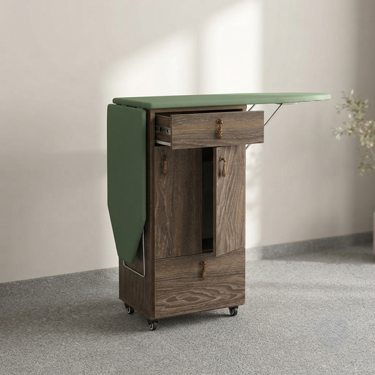 Foldable Ironing Board Cabinet with Storage