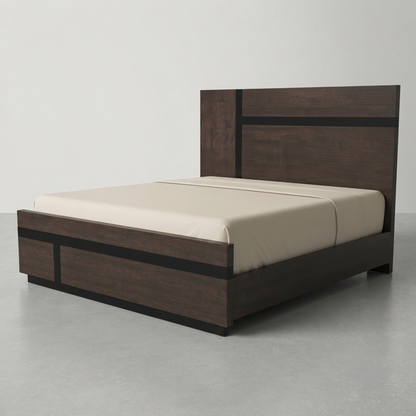 Espresso Elegance Platform Bed Frame