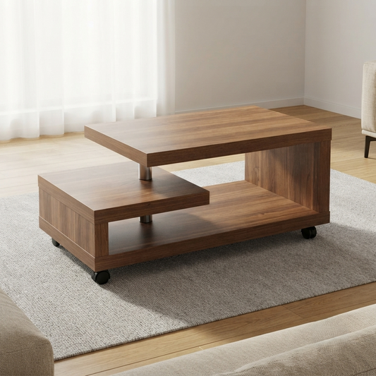 Haven Center Table with Lockable Wheels