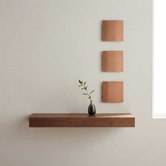 Entry Elegance Console Table with Half-Moon Mirror