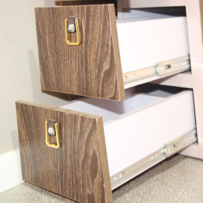 Reflekt Mirror Dresser with Open Shelves