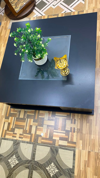 Anchor Center Table with Vintage Glass Top