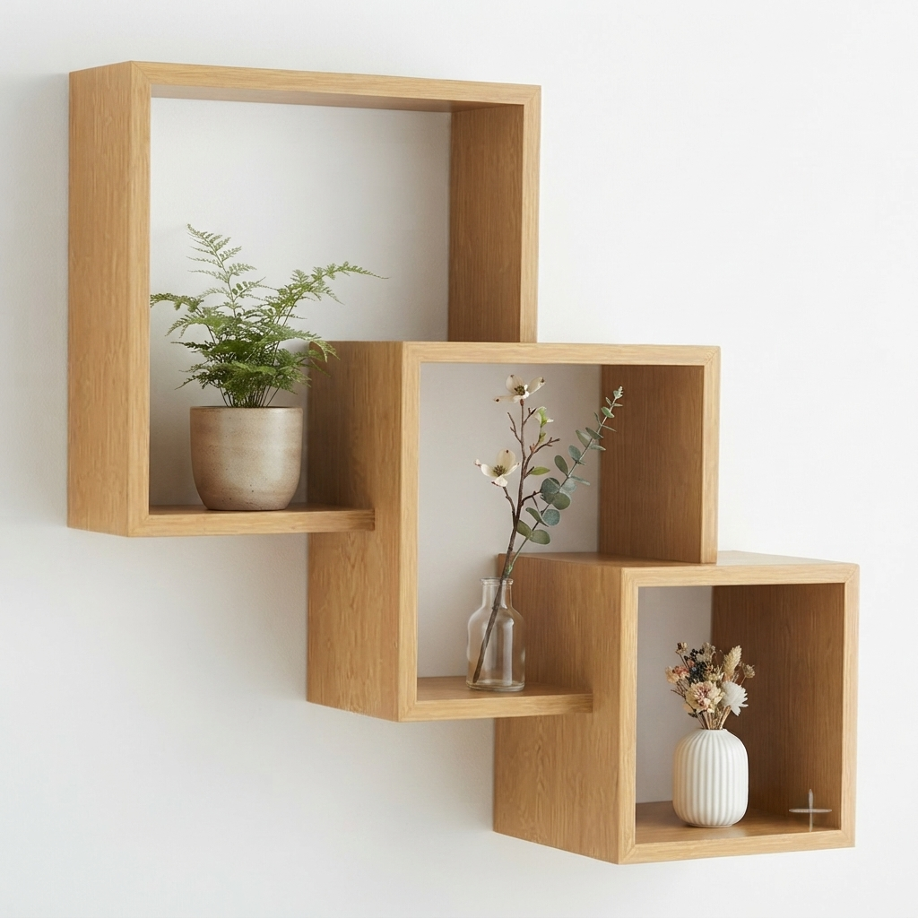 Cubist Cascade Wall Shelf