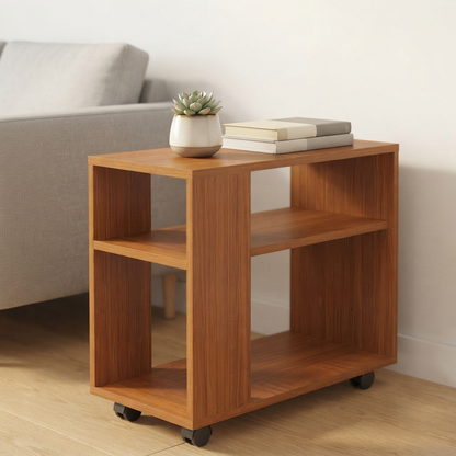 Nook Side Table with Open Shelves
