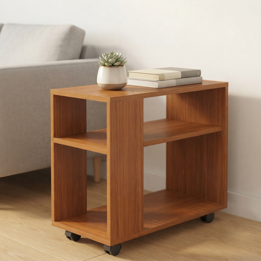 Nook Side Table with Open Shelves