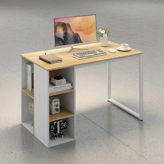 Pixel Desk Computer Table with Fusion Top and Drawers