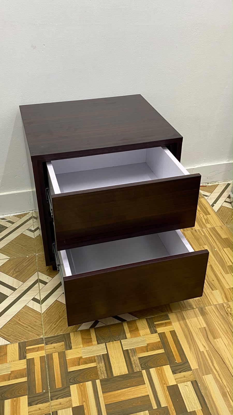 Vital Bedside Table – Foil Finish
