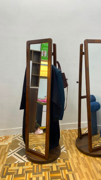 Spinra Rotating Coat Rack with Mirror
