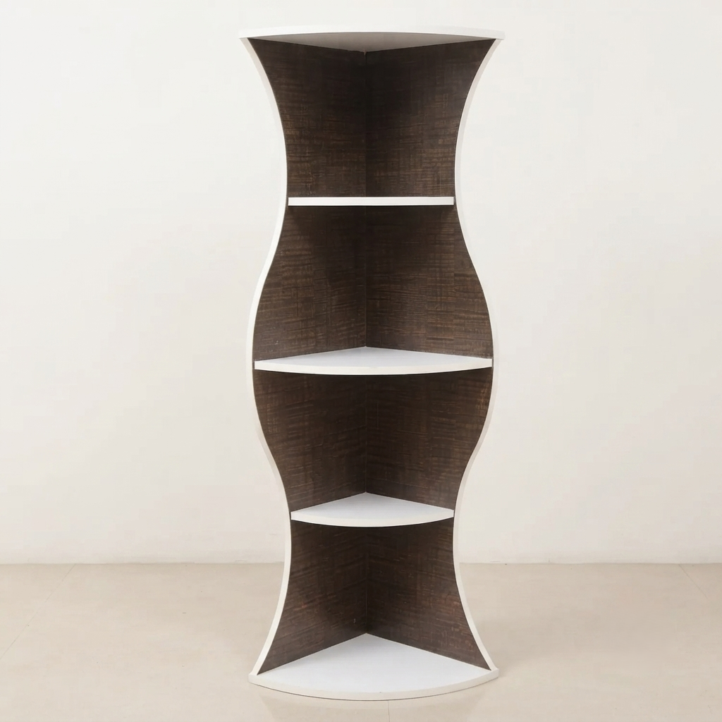 Sea Corner Shelf – Wooden Corner Storage Unit