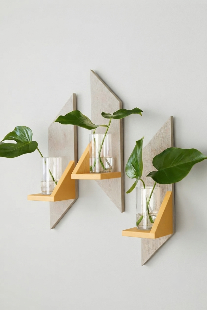 Silken Geometric Wall Shelf