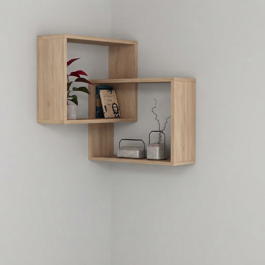 Velour Corner Wall Shelf